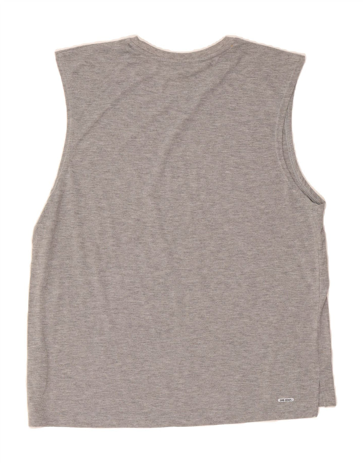 STARTER Mens Vest Top UK 42/44 Large Grey Polyester Vintage Starter and Second-Hand Starter from Messina Hembry 