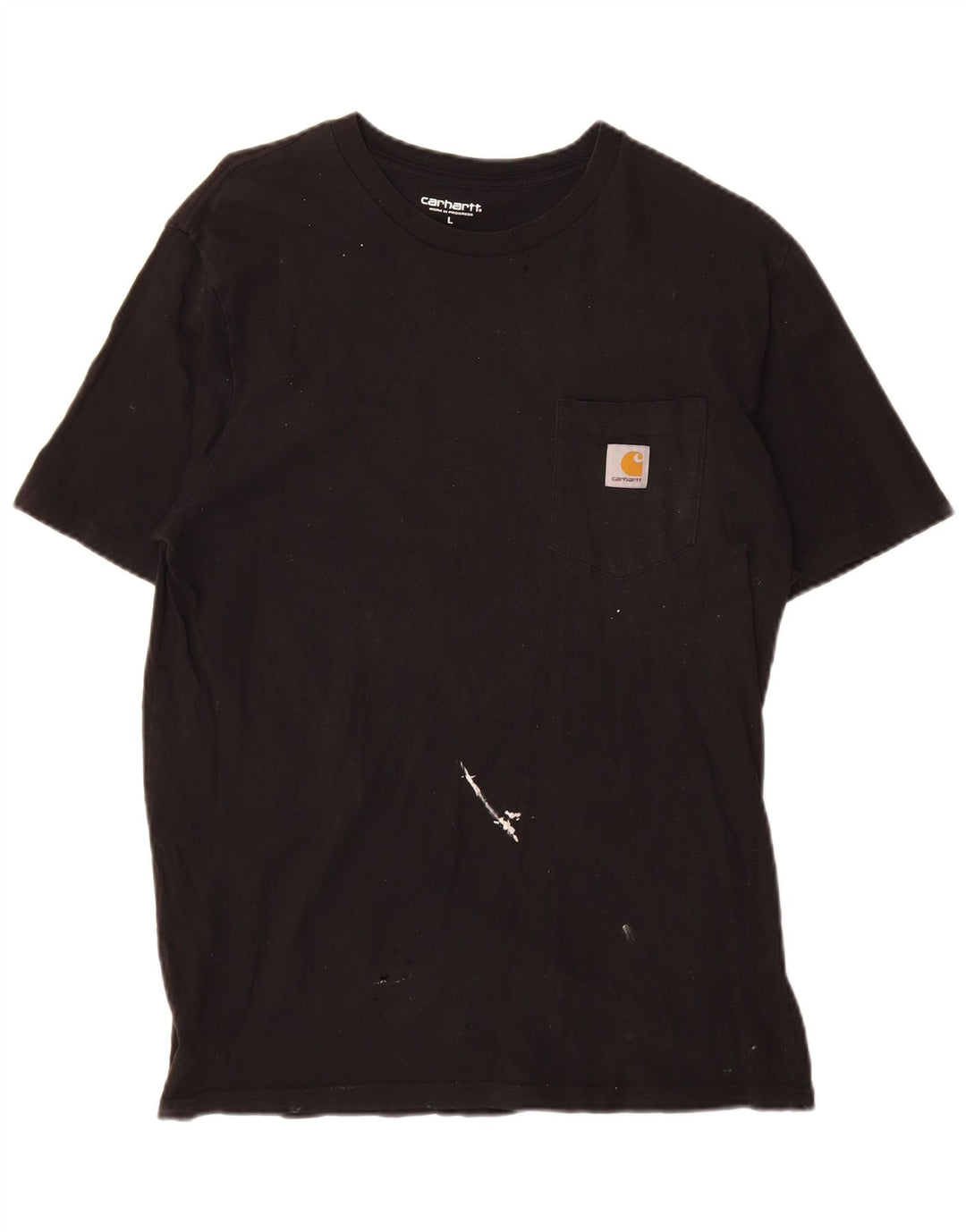 Carhartt Mens T-Shirt Top Large Black Cotton
