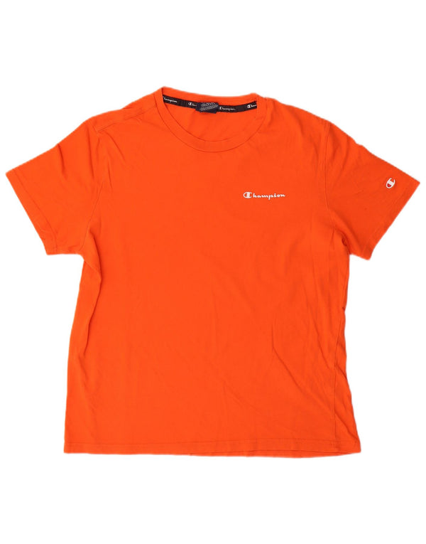 Champion Mens T-Shirt Top Medium Red