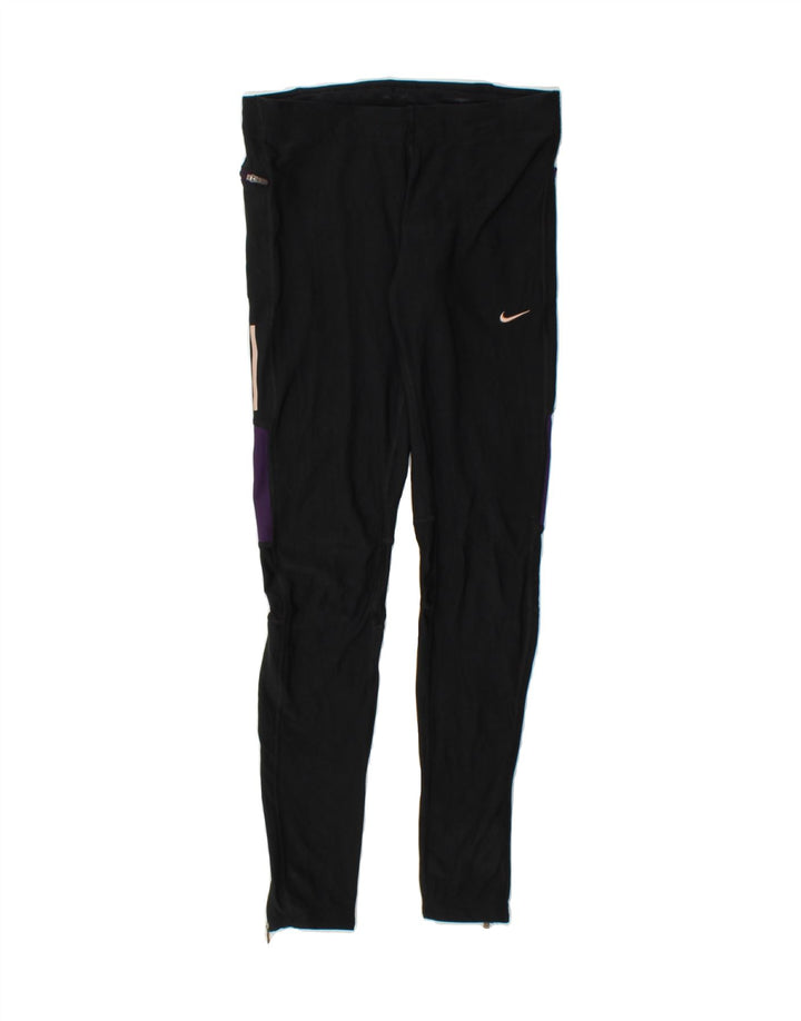 NIKE Womens Dri Fit Leggings UK 10 Small  Black Vintage Nike and Second-Hand Nike from Messina Hembry 