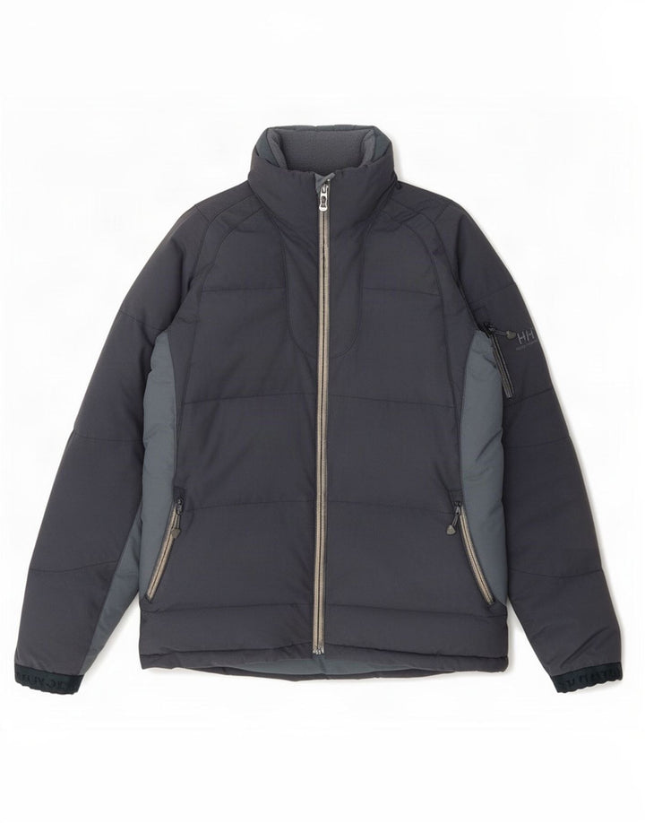Helly Hansen Mens Padded Jacket UK 36 Small Navy Blue Colourblock Nylon