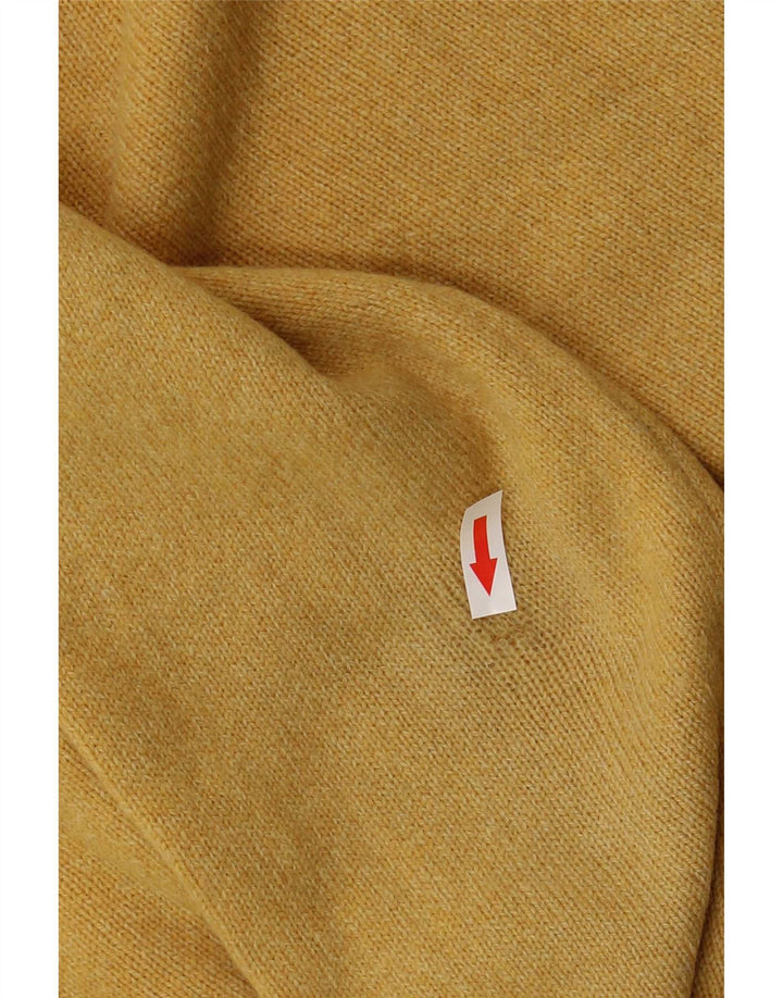 Marlboro Classics Mens Crew Neck Jumper Sweater Large Yellow Wool