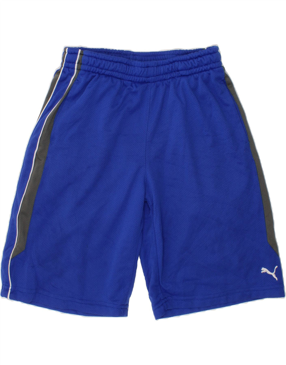 PUMA Boys Sport Shorts 7-8 Years Small Blue Polyester Vintage Puma and Second-Hand Puma from Messina Hembry 