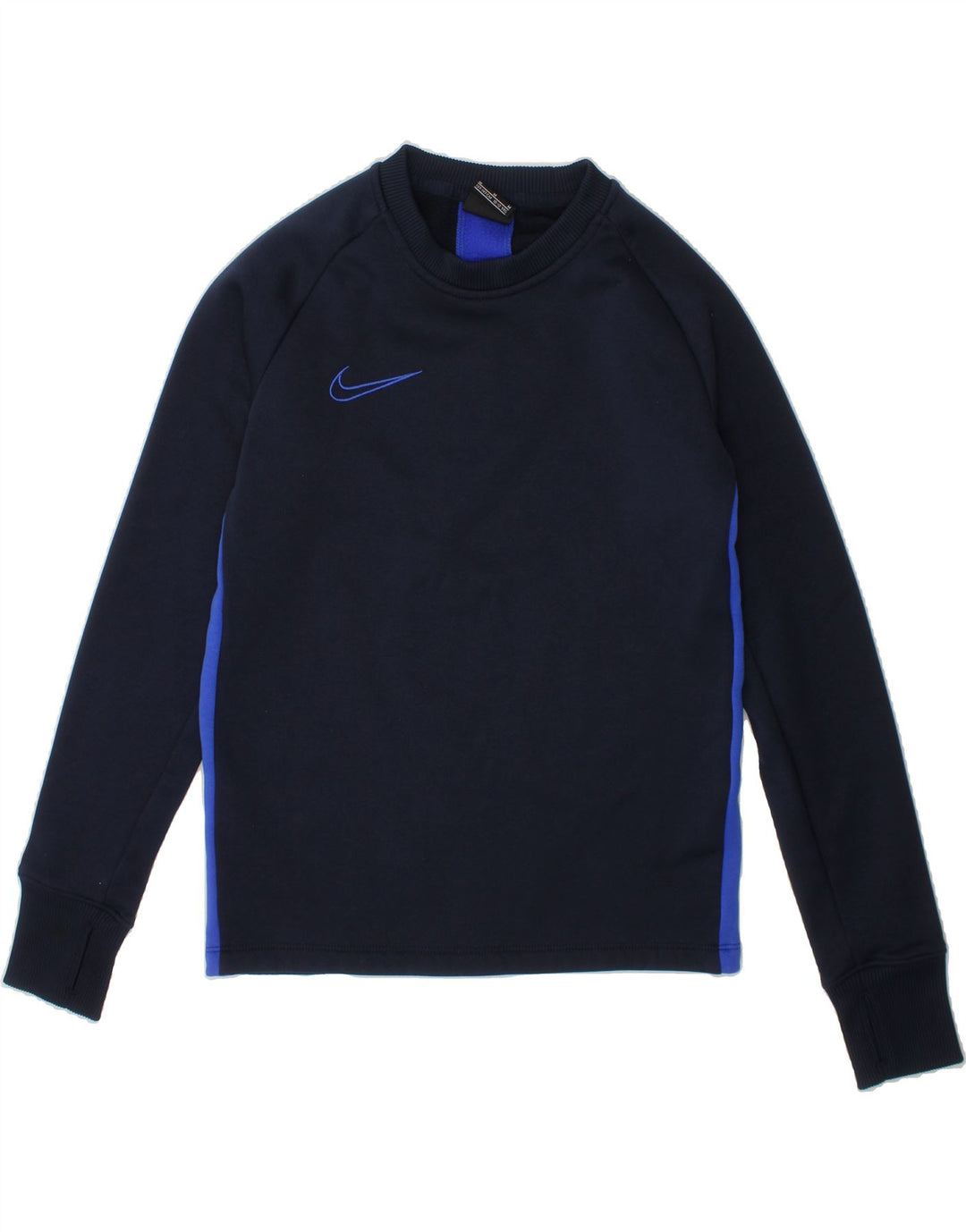 NIKE Boys Dri Fit Sweatshirt Jumper 10-11 Years Medium  Navy Blue Vintage Nike and Second-Hand Nike from Messina Hembry 