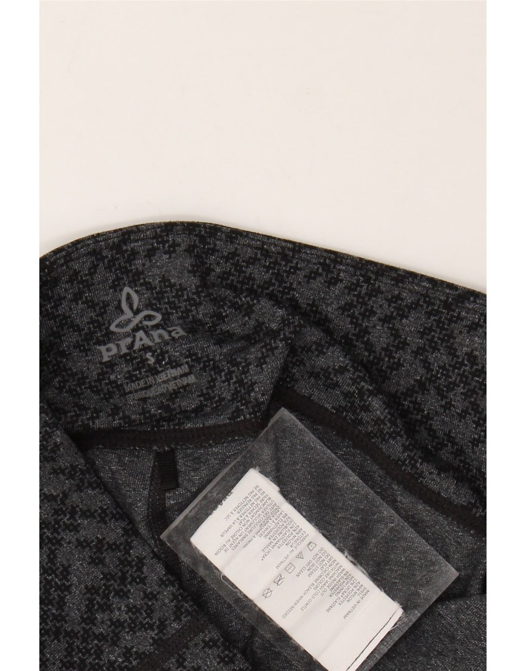 PRANA Womens Leggings UK 8 Small  Grey Geometric Nylon