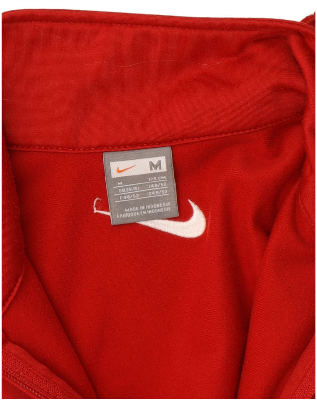 Nike Mens Tracksuit Top Jacket Medium Red Colourblock