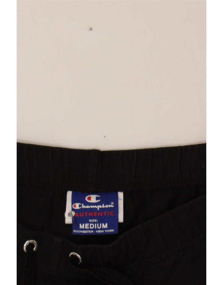 CHAMPION Mens Sport Shorts Medium  Black Cotton Vintage Champion and Second-Hand Champion from Messina Hembry 