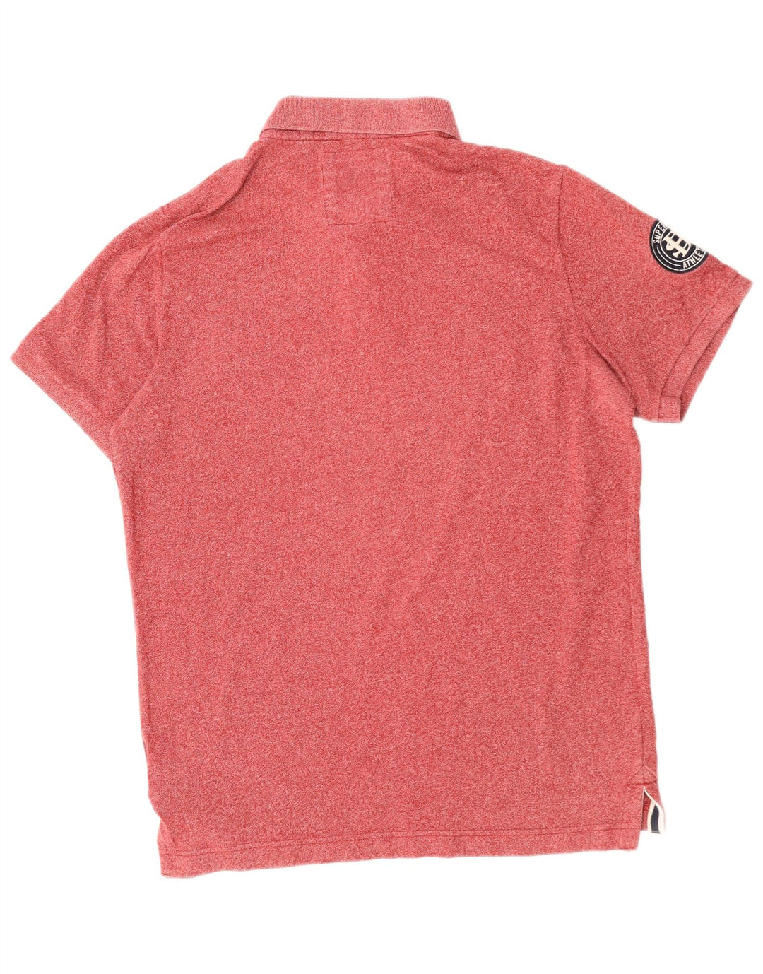 SUPERDRY Mens Classic Fit Polo Shirt 2XL Red Cotton