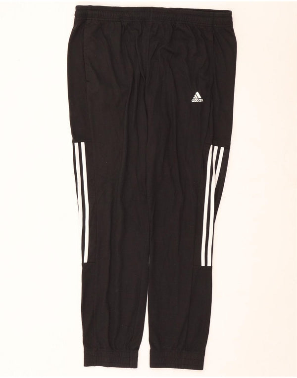 Adidas Mens Climalite Tracksuit Trousers Joggers XL Black Polyester