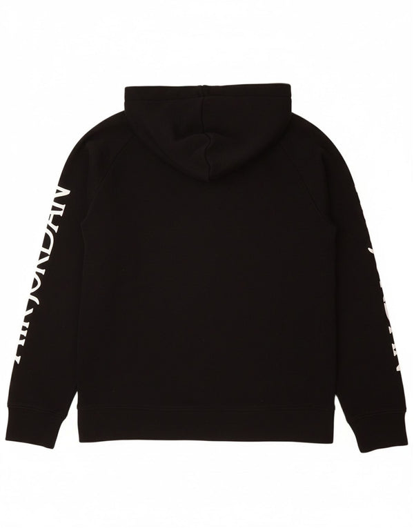 JORDAN Boys Graphic Hoodie Jumper 12-13 Years Large  Black