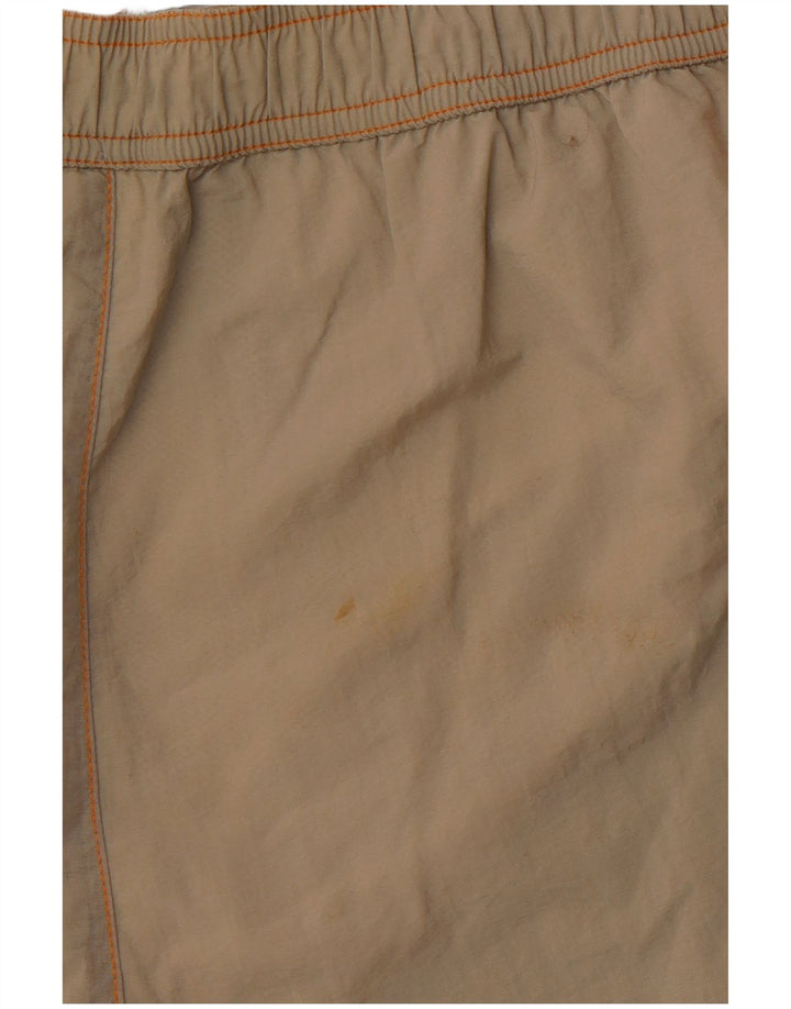 CHAMPION Mens Graphic Swimming Shorts Large Khaki Colourblock Polyamide