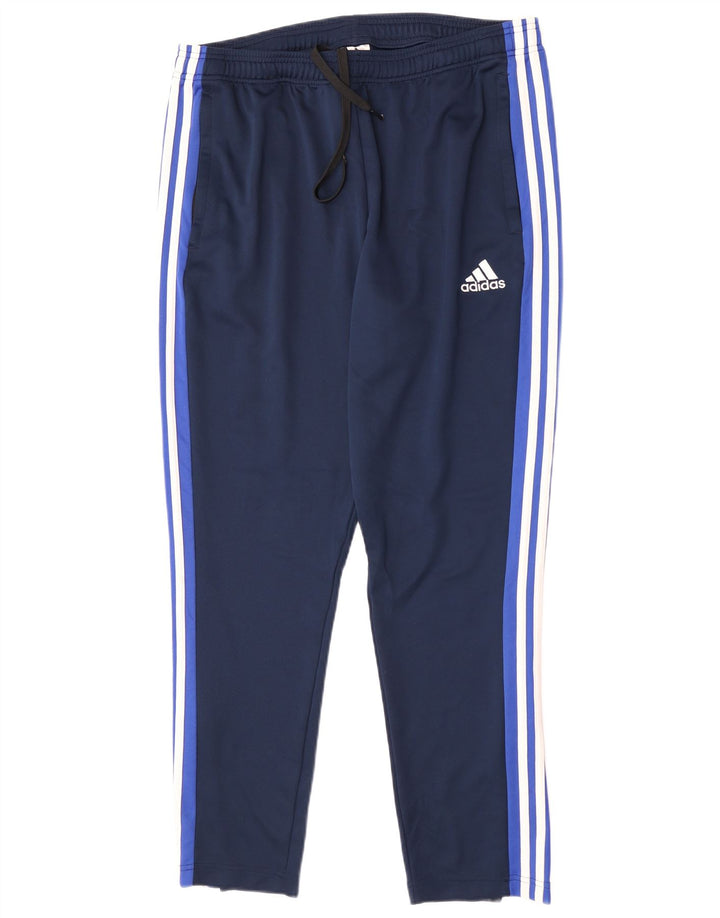 Adidas Mens Climalite Tracksuit Trousers XL Navy Blue Polyester
