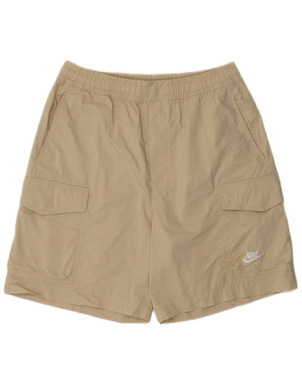 Nike Mens Cargo Shorts Medium W34  Beige Cotton