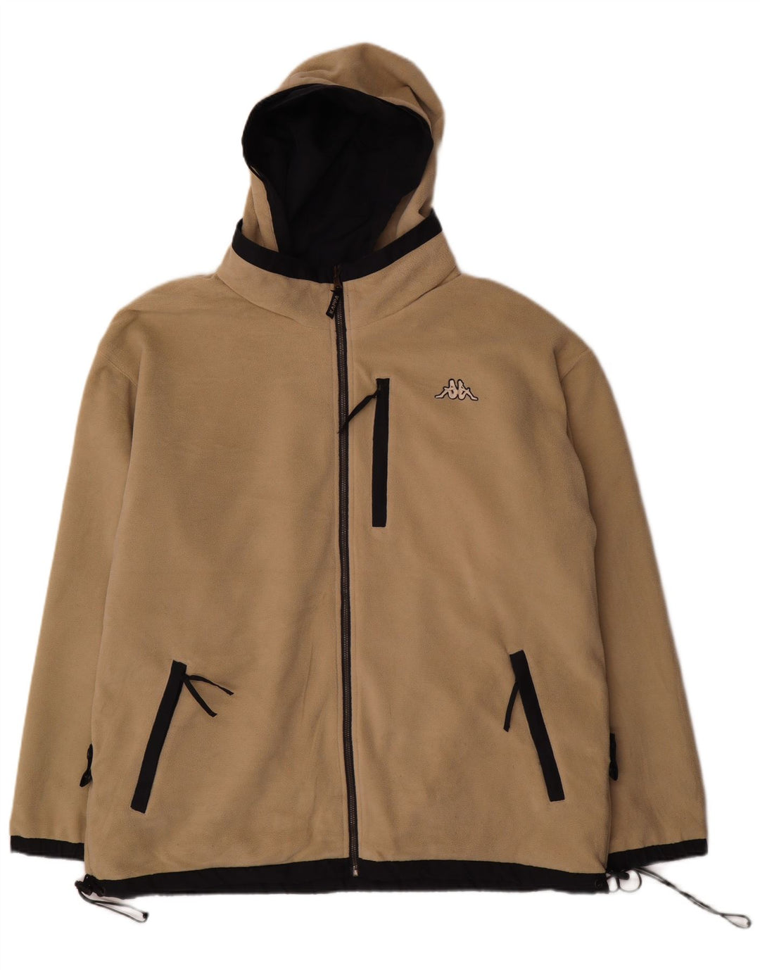 Kappa Mens Hooded Reversible Jacket UK 40 Large Navy Blue Polyester