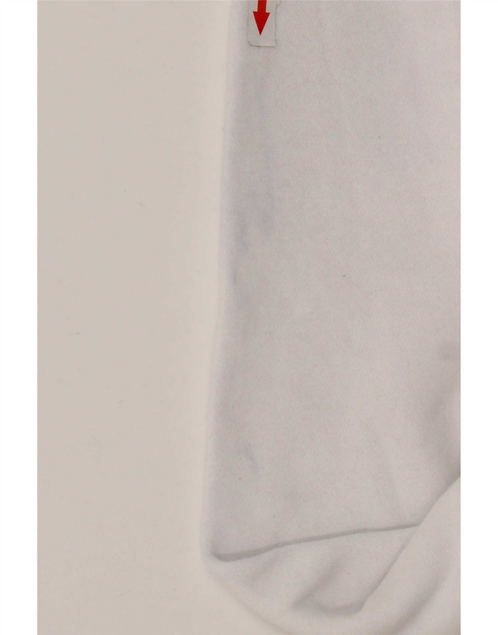 Nike Mens Hoodie Jumper Medium White Cotton