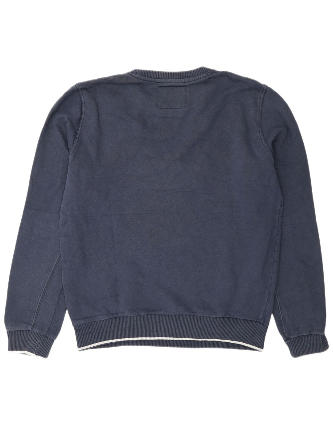 Woolrich Mens Graphic Sweatshirt Jumper Large Navy Blue Cotton