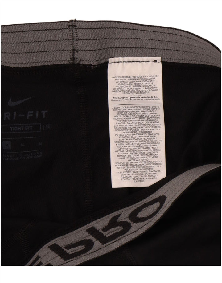 Nike Mens Dri Fit Graphic Leggings Medium  Black Polyester