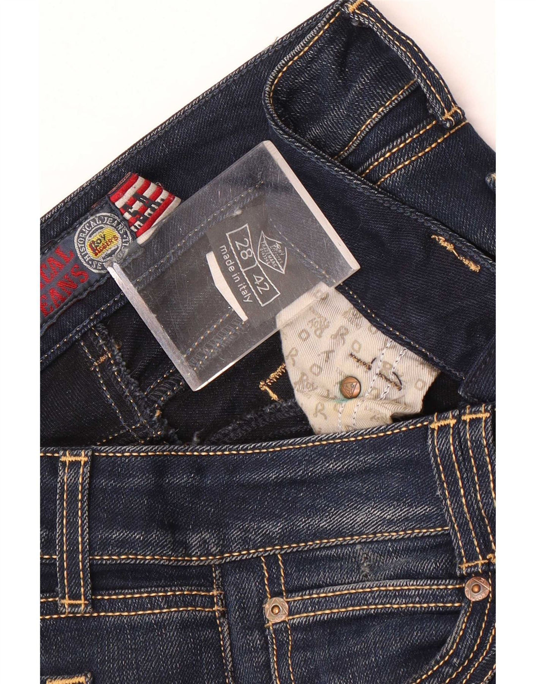 Roy Rogers Womens Slim Jeans IT 42 Medium W28 L28 Blue