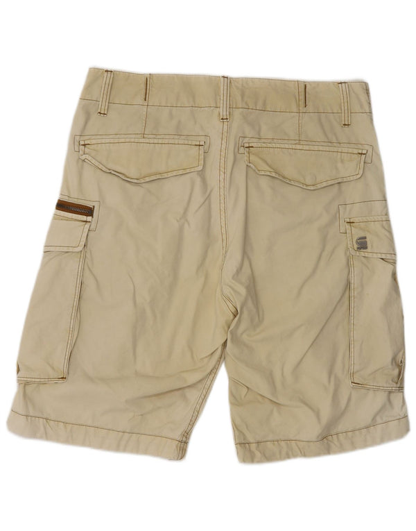 G-STAR Mens Cargo Shorts W31 Medium Beige Cotton