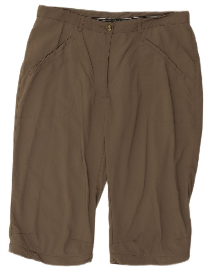 Jack Wolfskin Womens Bermuda Shorts UK 8/10 Small W29 Grey Polyamide
