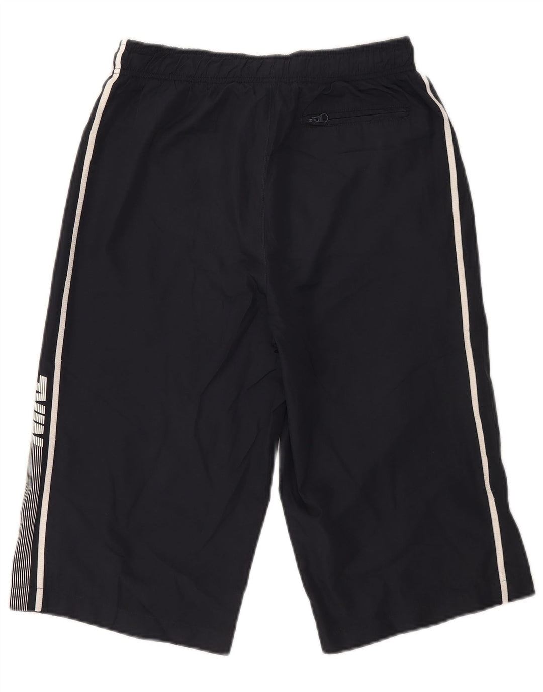 Nike Mens Graphic Bermuda Sport Shorts Small Navy Blue Polyester