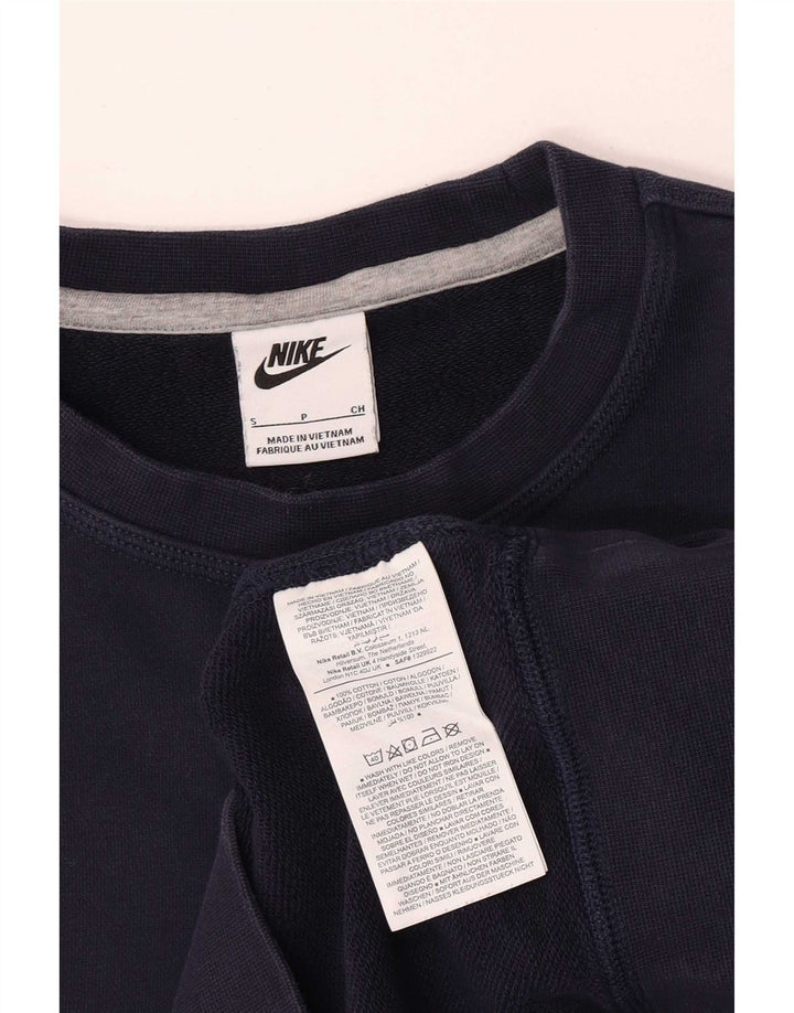 Nike Mens Sweatshirt Jumper Small Navy Blue Cotton