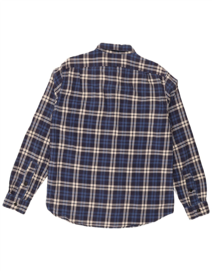 J. Crew Mens Flannel Shirt Medium Blue Check