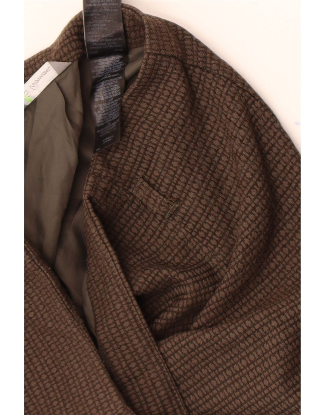 Marks & Spencer Womens Pencil Skirt  W32 Large Brown Geometric Polyester