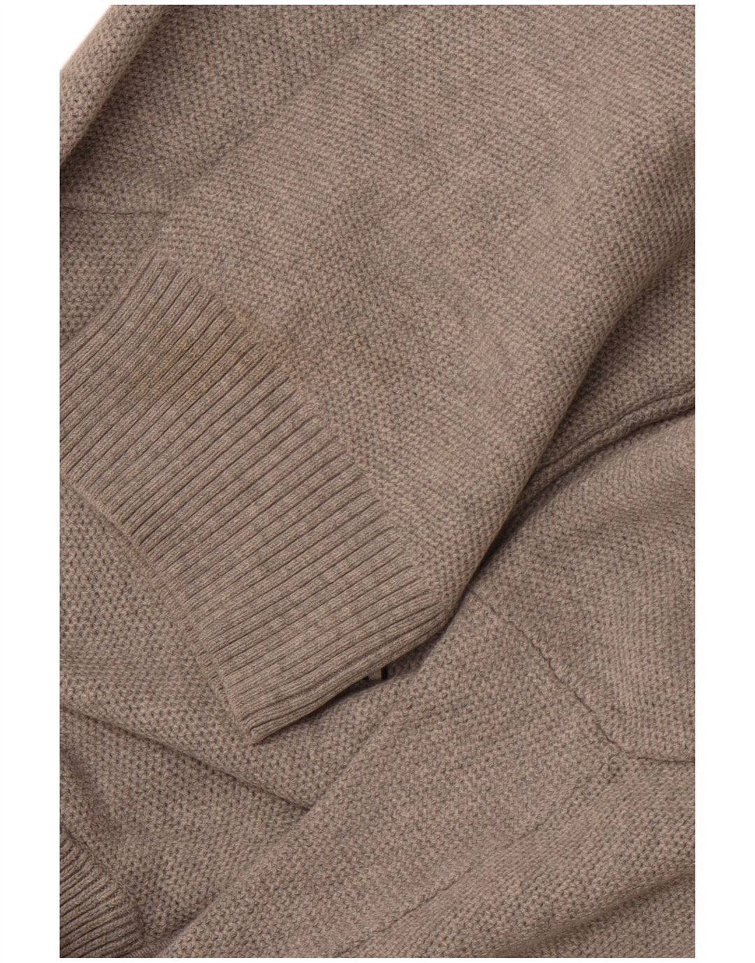 TOMMY HILFIGER Mens Zip Neck Jumper Sweater XL Grey Cotton