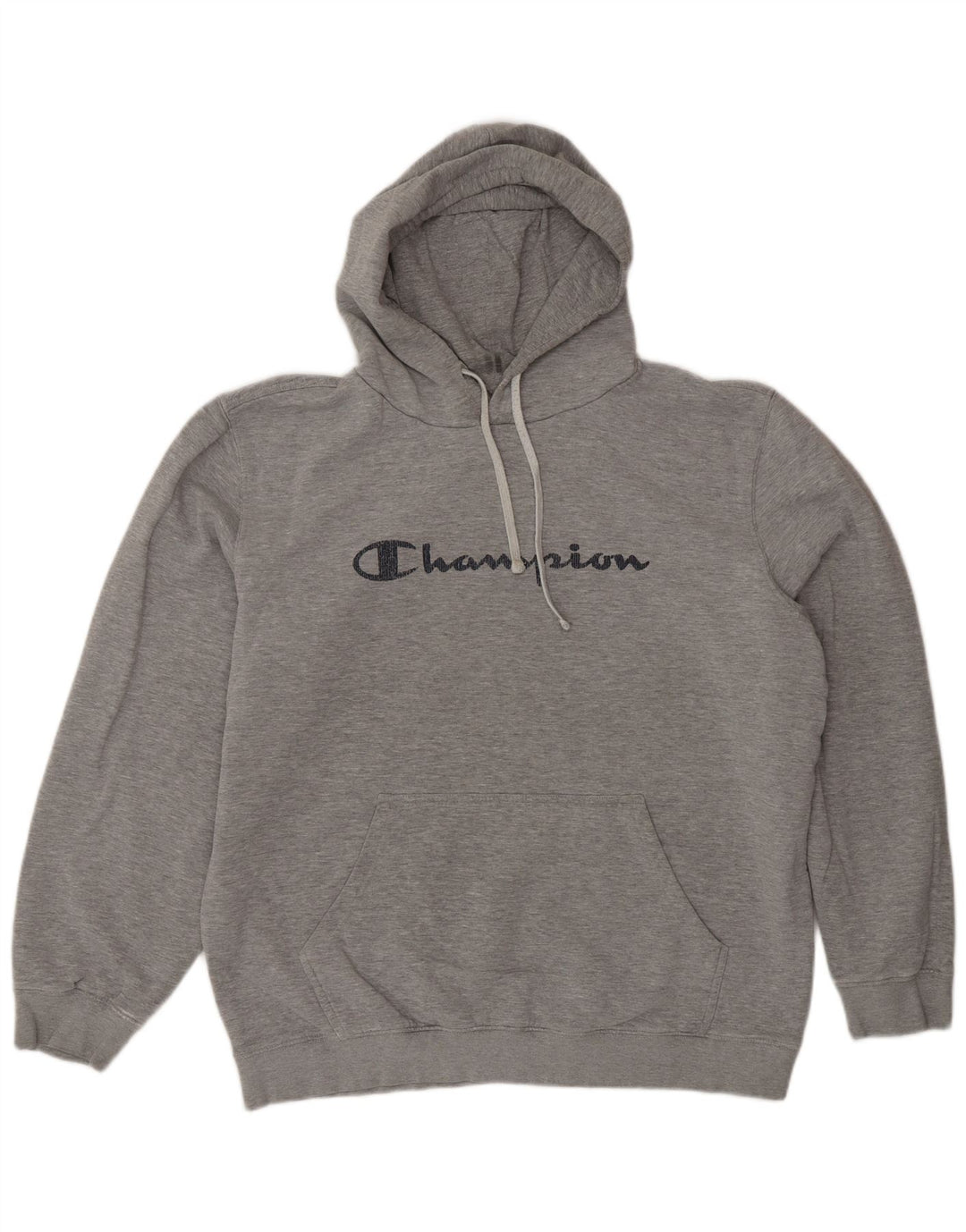 Champion Mens Graphic Hoodie Jumper 2XL Grey