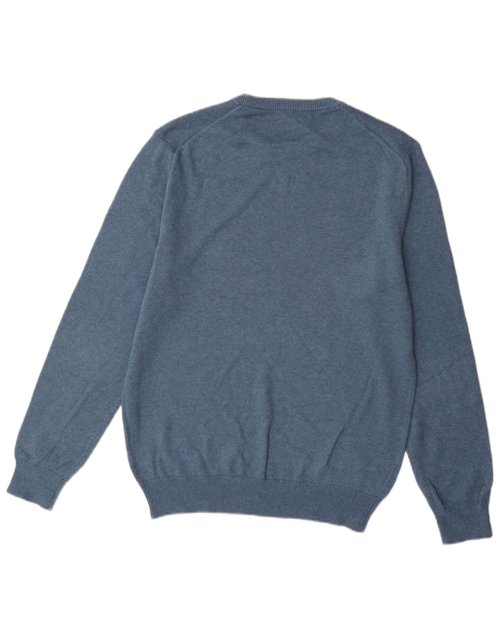 Crew Clothing Mens Crew Neck Jumper Sweater Medium Blue Cotton