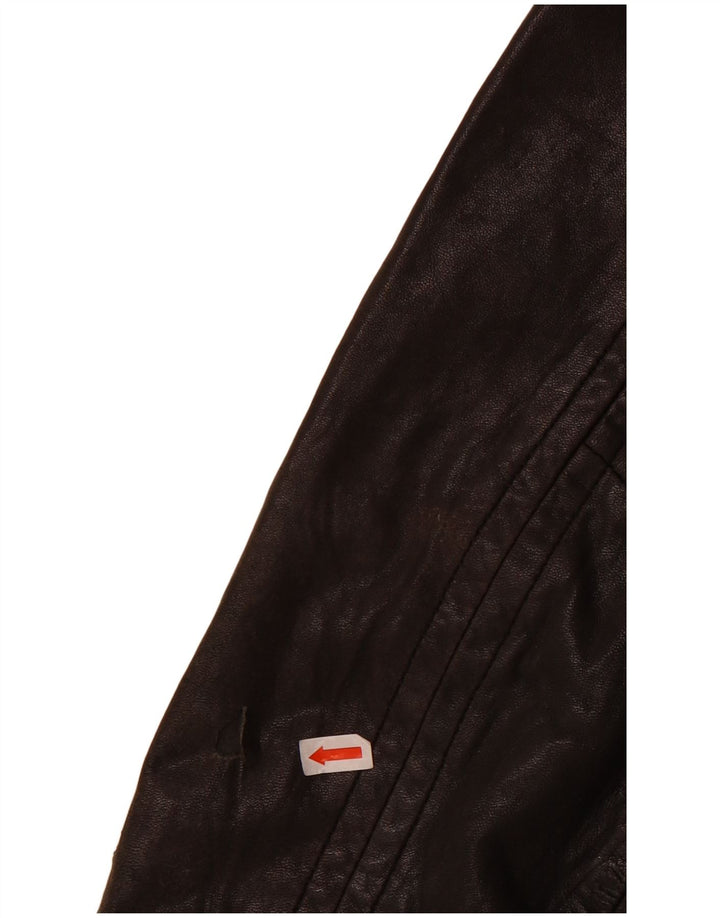 Marks & Spencer Boys Autograph Leather Jacket 13-14 Years Black Leather