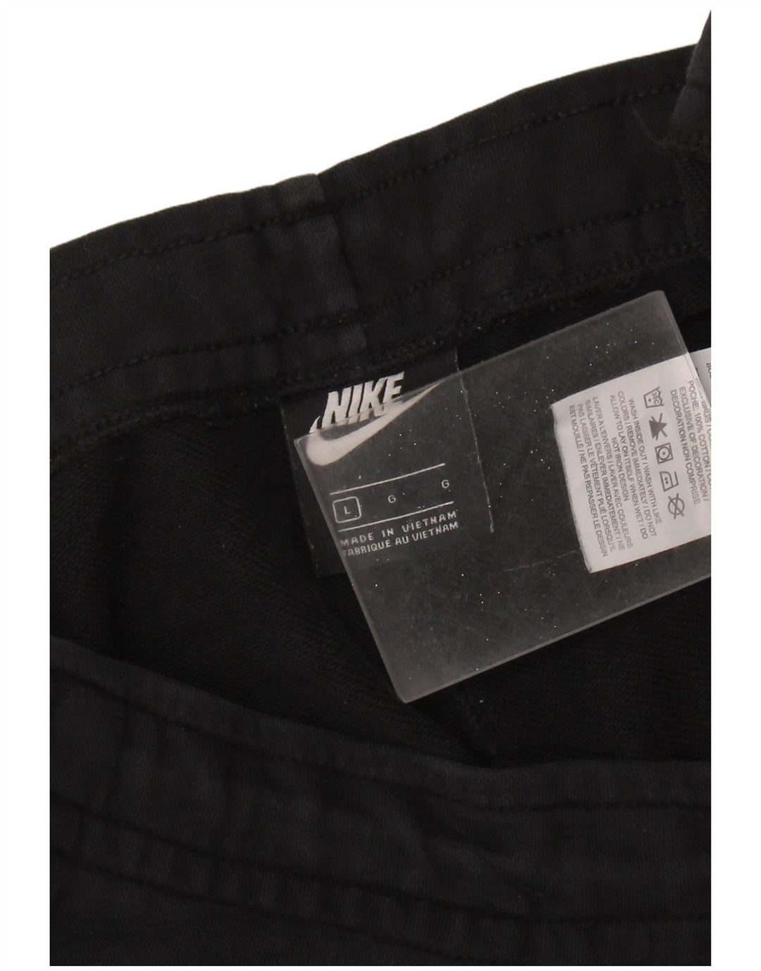 Nike Womens Sport Shorts UK 16 Large  Black Cotton