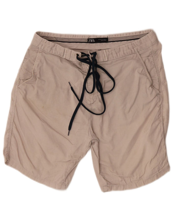 Zara Womens Chino Shorts EU 40 Medium W31 Beige