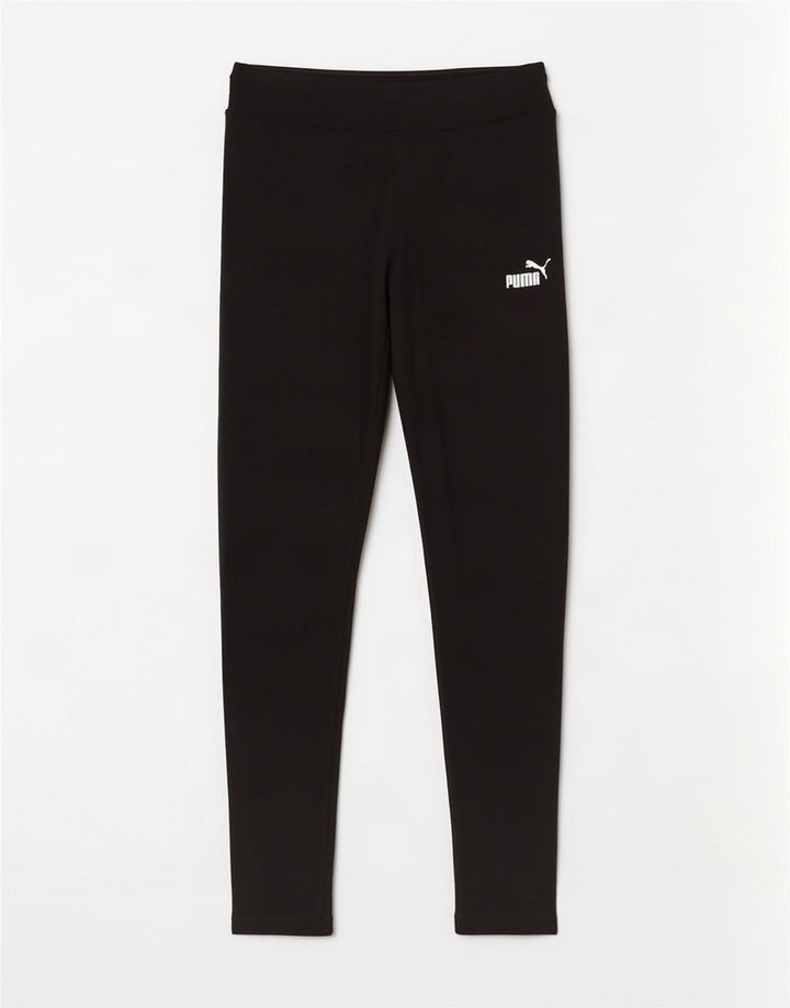 Puma Womens Leggings UK 12 Medium Black Cotton