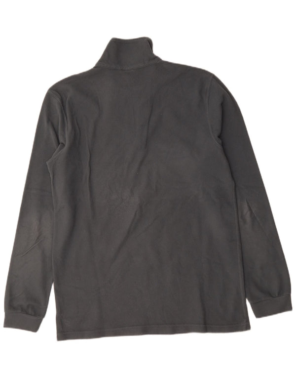 Champion Mens Zip Neck Fleece Jumper 2XL Grey Polyester