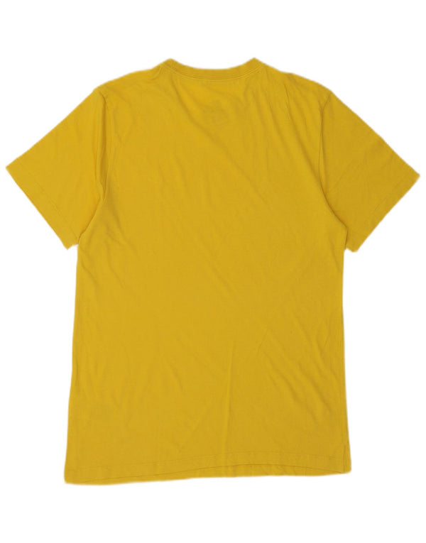 Nike Mens T-Shirt Top Small Yellow Cotton