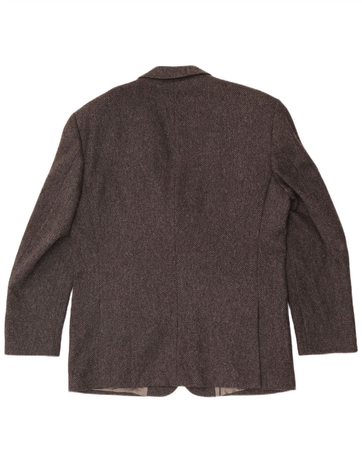 Stefanel Mens 3 Button Blazer Jacket IT 52 XL Grey Wool