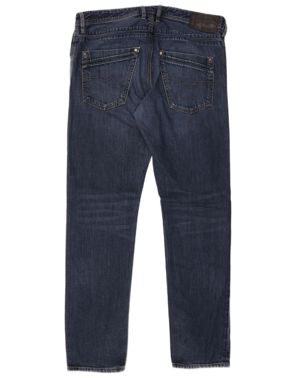 Diesel Mens Slim Jeans W34 L32 Blue Cotton