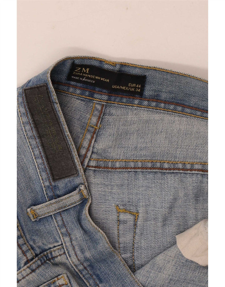Zara Mens Slim Jeans W34 L33 Blue