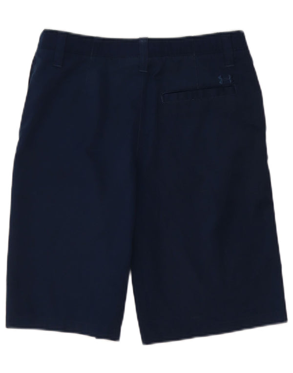 UNDER ARMOUR Boys Chino Shorts 13-14 Years W28 Navy Blue