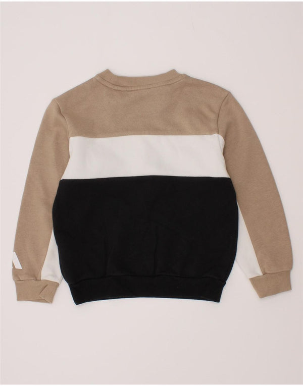 Adidas Boys Graphic Sweatshirt Jumper 3-4 Years Multicoloured Colourblock