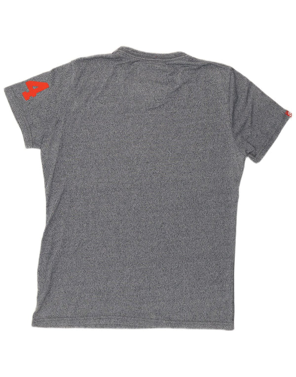 Superdry Mens Graphic T-Shirt Top Medium Grey Cotton