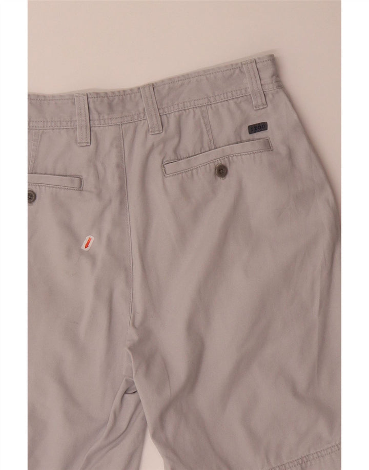 IZOD Mens Chino Shorts W34  Grey Cotton Vintage Izod and Second-Hand Izod from Messina Hembry 