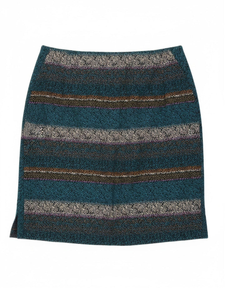 WHITE STUFF Womens Straight Skirt W32 Large  Multicoloured Striped Cotton