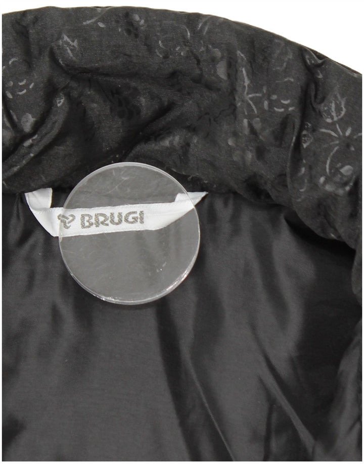 BRUGI Womens Oversized Windbreaker Jacket UK 22 3XL Black Floral