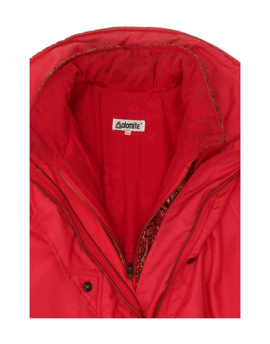 DOLOMITE Womens Oversized Overcoat UK 14 Medium Red Vintage Dolomite and Second-Hand Dolomite from Messina Hembry 