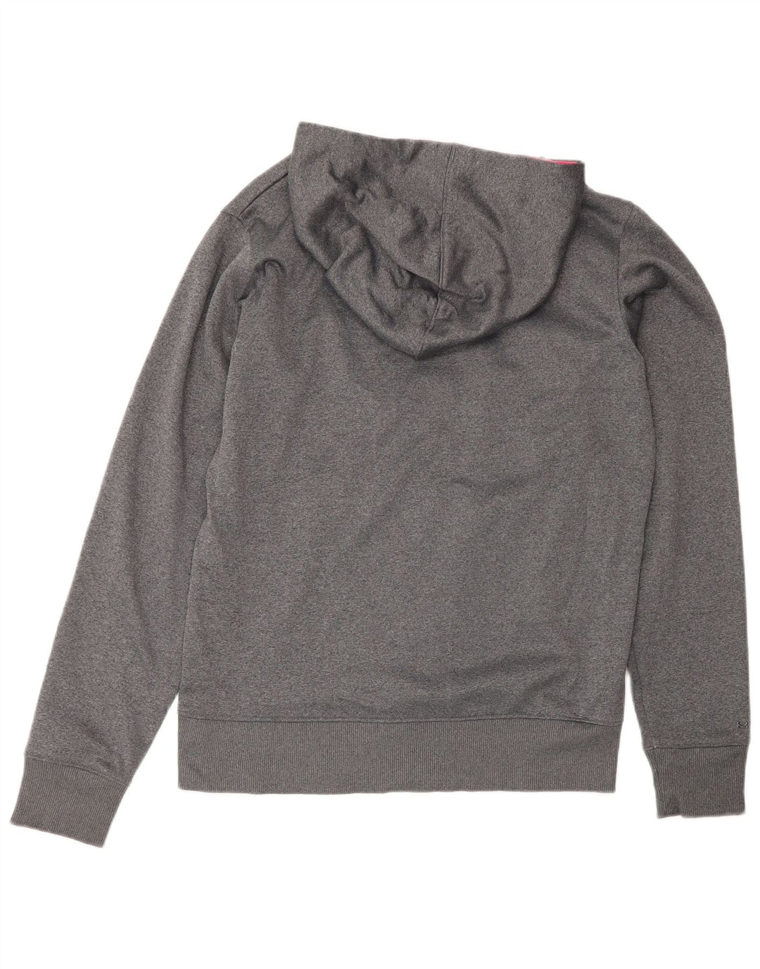 UNDER ARMOUR Womens Cold Gear Graphic Hoodie Jumper UK 10 Small Grey