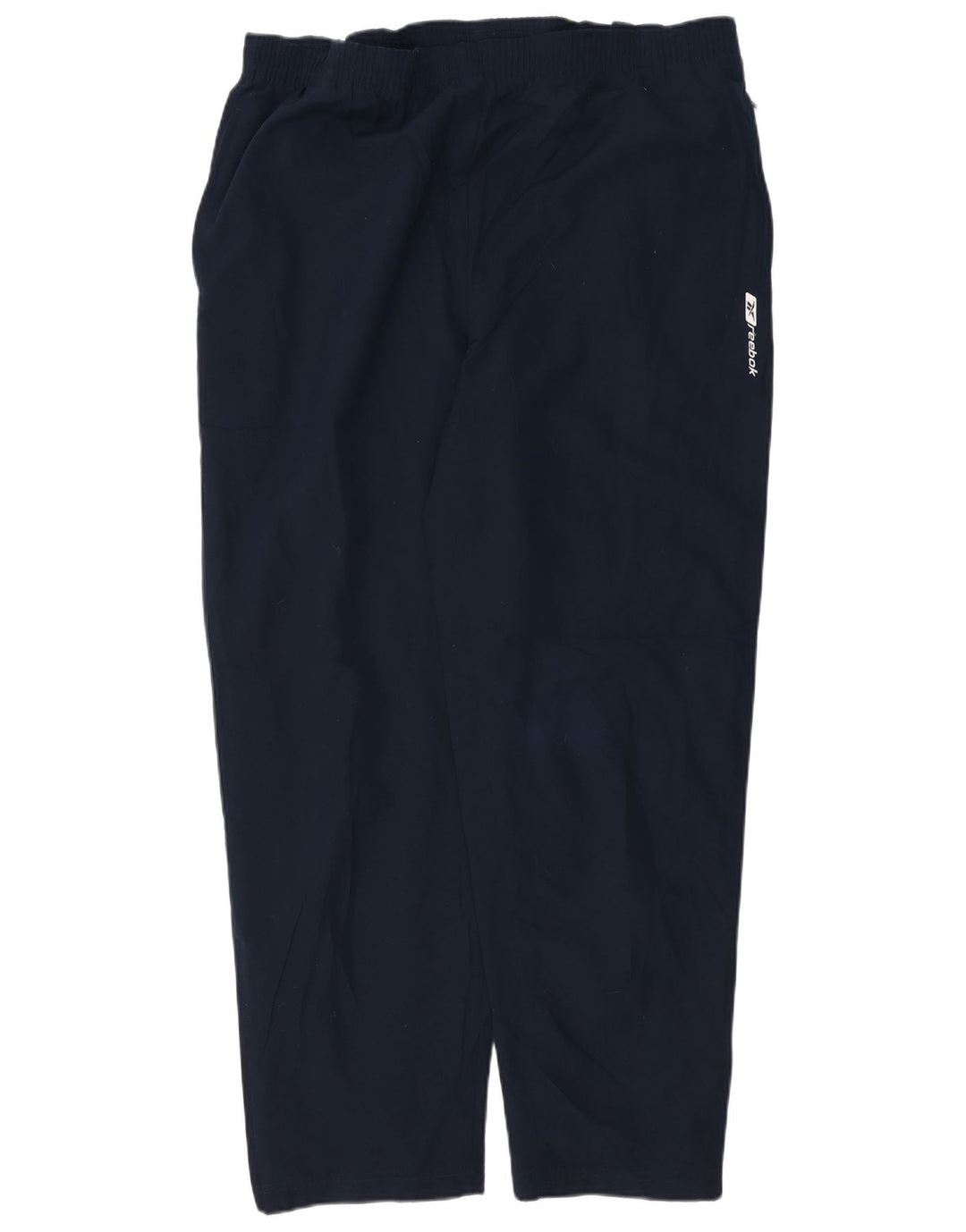 Reebok Mens Tracksuit Trousers Large Navy Blue Polyester