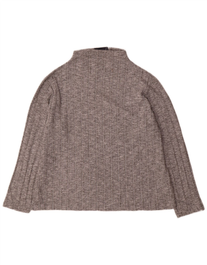 Marks & Spencer Womens Top Long Sleeve UK 20 2XL Grey Viscose